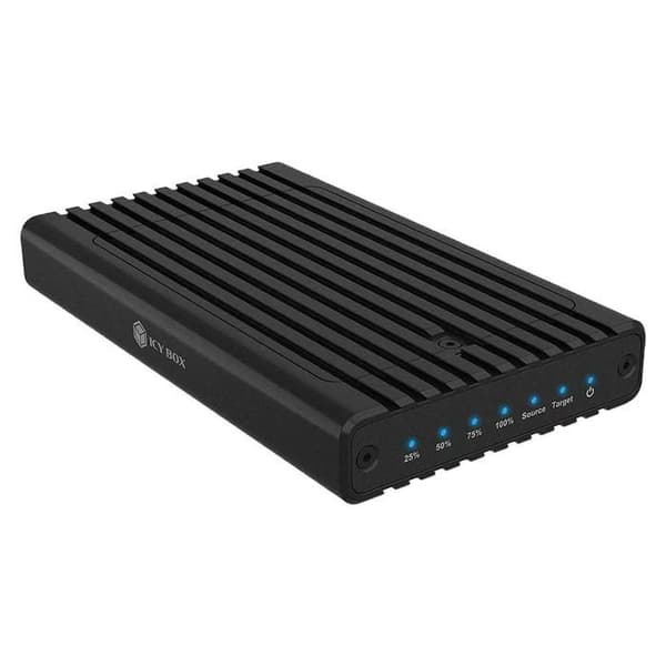 Externt hölje - ICY BOX - IB-2817MCL-C31 - 2 SSD M.2 PCIe - USB 3.1 Typ C - Kloningsfunktion