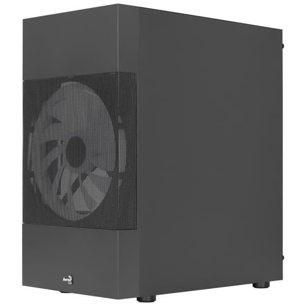 Aerocool ATOMICLITE V1 - Micro-ATX Gamer Case - Front Grille + 2 FRGB fläktar - Svart