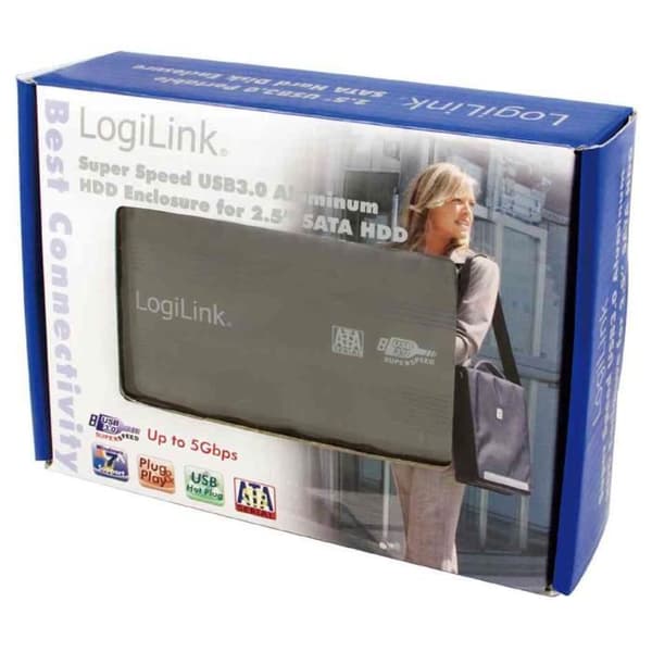 Extern hölje - LogiLink - SATA 2,5 tum - Aluminium - USB 3.0 - 5 GBit/s