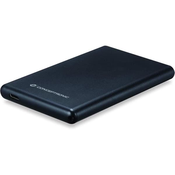 Hårddisklåda - CONCEPTRONIC - 2,5 USB 3.1 Typ-C - Svart - Kompatibel med 2,5 tum - USB 3.1 Svart