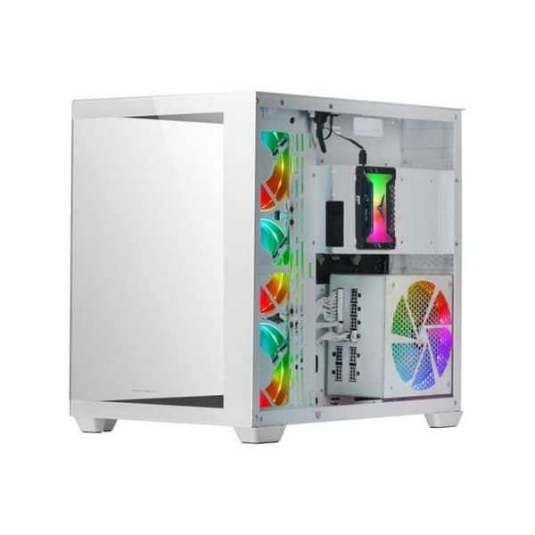 Spelchassi - Mars Gaming - MCV4 - Vit - E-ATX - Ramat glas utan ram