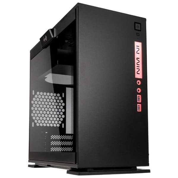 IN WIN 301 Micro-ATX-fodral - Svart - Sidofönster i härdat glas - Effektiv kylning