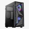 Miniatyrbild 1 av 3: PC-fodral - Glider Cosmo-G-BK-v1 - Aerocool - Svart