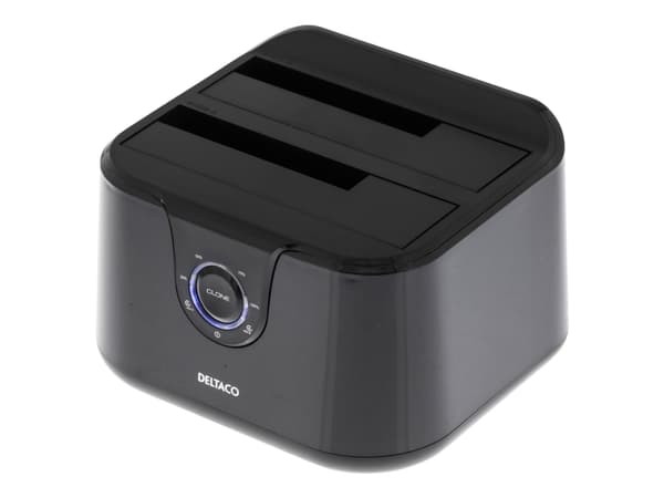 DELTACO MAP-GD35U3 - Lagringskontroller - 2,5" / 3,5" delt - SATA 3Gb/s - USB 3.0 - svart