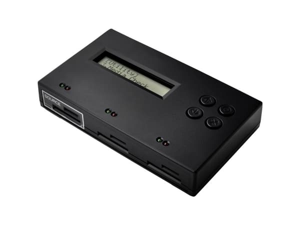 Renkforce RF-SDD-300 Muistikorttien kopiointiasema SD, SDHC, SDXC, microSD, microSDHC, microSDXC, microSD, microSDXC, jossa on pyyhkimistoiminto