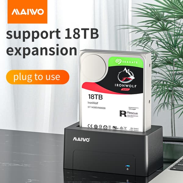 External HDD dock USBB 3.5" or 2.5" USB 3.1 Gen1 5 Gbps