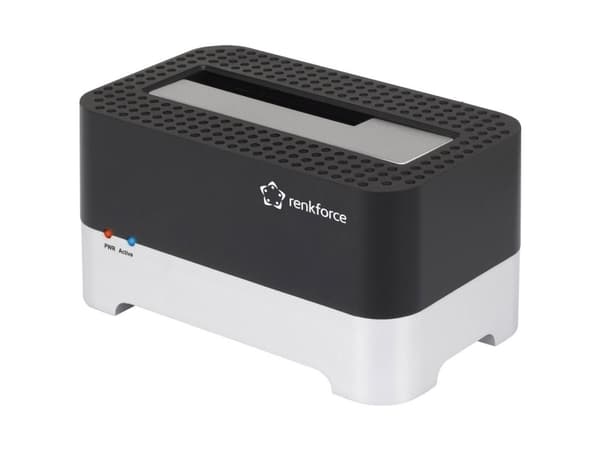 Renkforce RF-DOCKING-01 USB 3.2 Gen 1 (USB 3.0) SATA Festplatten-Dockingstation (RF-5047400)