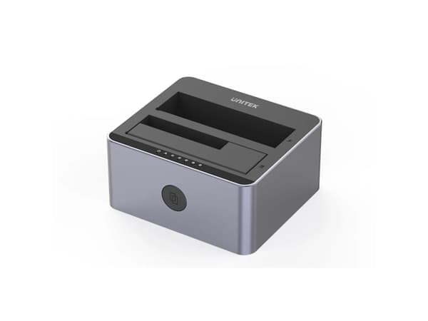 Unitek dokkingstasjon Unitek Disk kloningsstasjon 2 x SATA 2,5"/3,5" USB 5Gbps