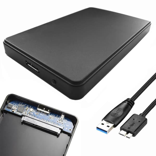 Extern Kabinett HDD SSD / SATA Diskhus 2.5” – USB 3.0