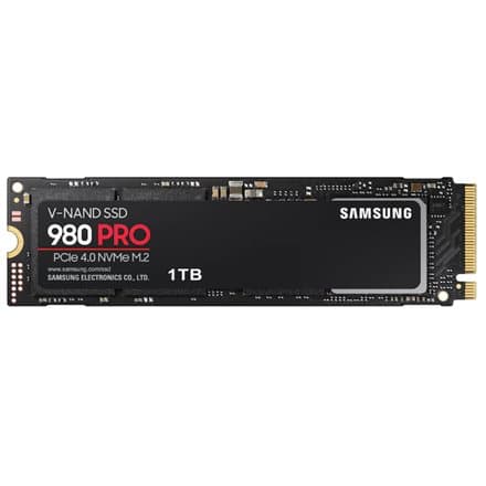 SSD SAMSUNG, 980 PRO, 1TB, M.2, PCIe Gen4.0 x4, V-Nand 3bit MLC, R/W: 7000 MB/s/5000 MB/s "MZ-V8P1T0BW"