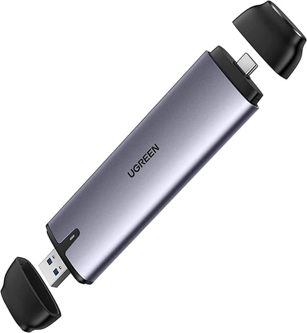 UGREEN M.2 NGFF Adapter USB 3.1 Gen 2 USB A och USB C M.2 Hårddiskhölje B Key