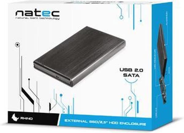 Natec Genesis Rhino 2,5" HDD-kotelo musta