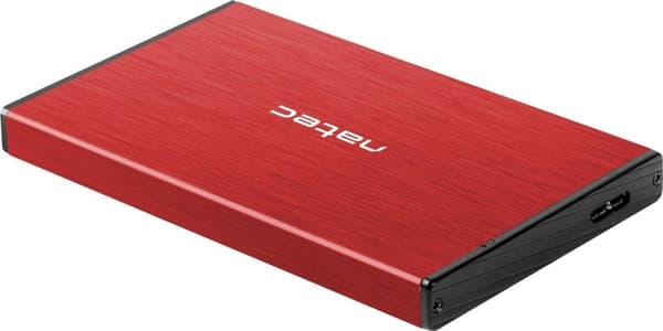 NATEC HDD HÅLLBAR RHINO GO (USB 3.0, 2.5", RÖD)