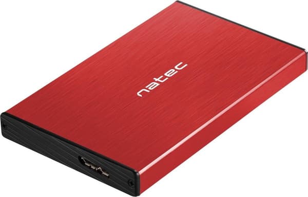 NATEC HDD HÅLLBAR RHINO GO (USB 3.0, 2.5", RÖD) Röd