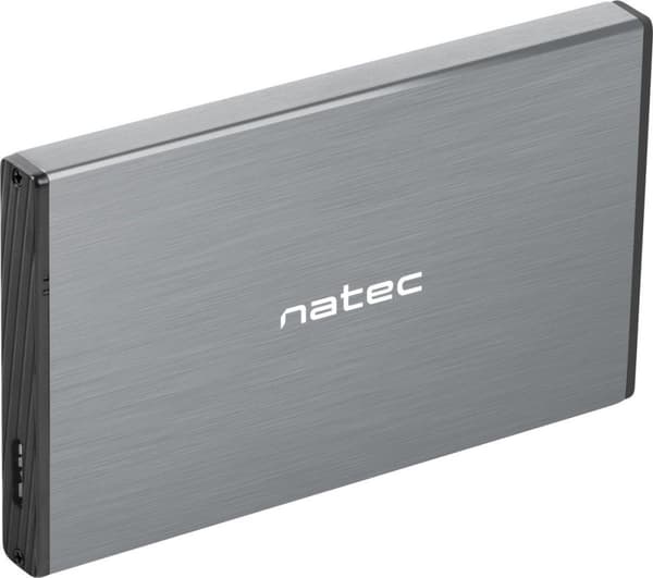 NATEC HDD HÅLLBAR RHINO GO (USB 3.0, 2.5", GRÅ) Grå