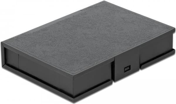 Delock - Beskyttelseshus til harddiskdrev - kapacitet: 1 harddisk (3,5") - sort (18372) Sort