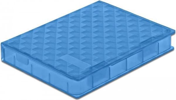 Delock - Beskyttelseshus til harddiskdrev - kapacitet: 1 harddisk (3,5") - blå (18369) Blå