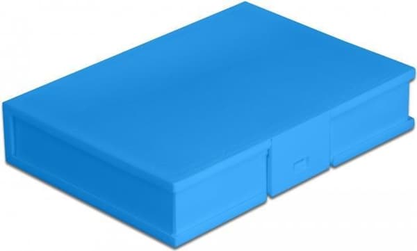 Delock - Beskyttelseshus til harddiskdrev - kapacitet: 1 harddisk (2,5") - blå (18373) Blå