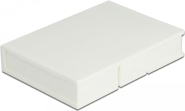 Delock - Beskyttelseshus til harddiskdrev - kapacitet: 1 harddisk (3,5") - hvid (18371) Blå