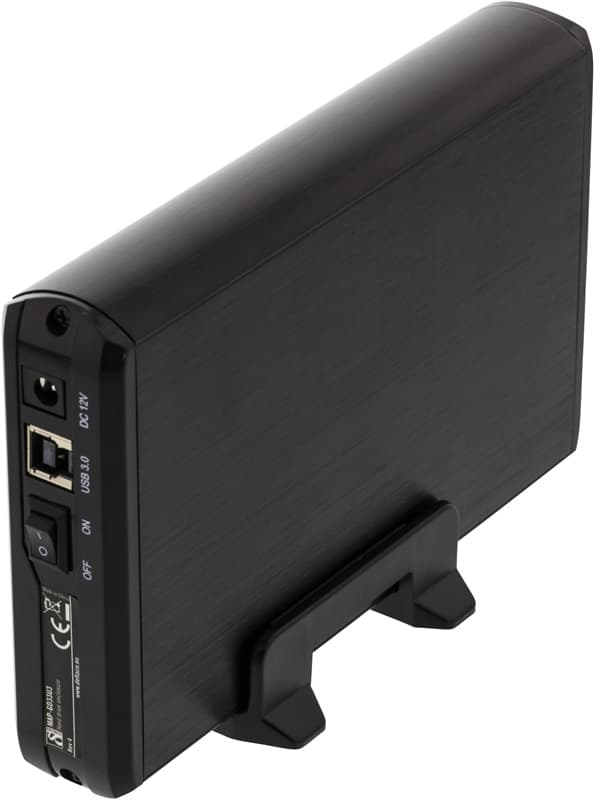 DELTACO eksternt kabinet til 1x3,5" SATA-harddisk, <b>SATA 6Gb/s</b>,