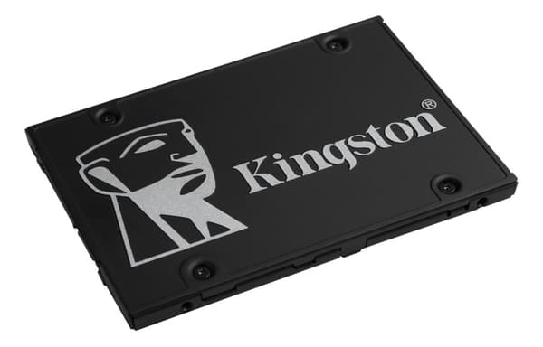 Kingston KC600 SSD-levy, SATA, 256GB, 2,5", 3D TLC NAND, musta