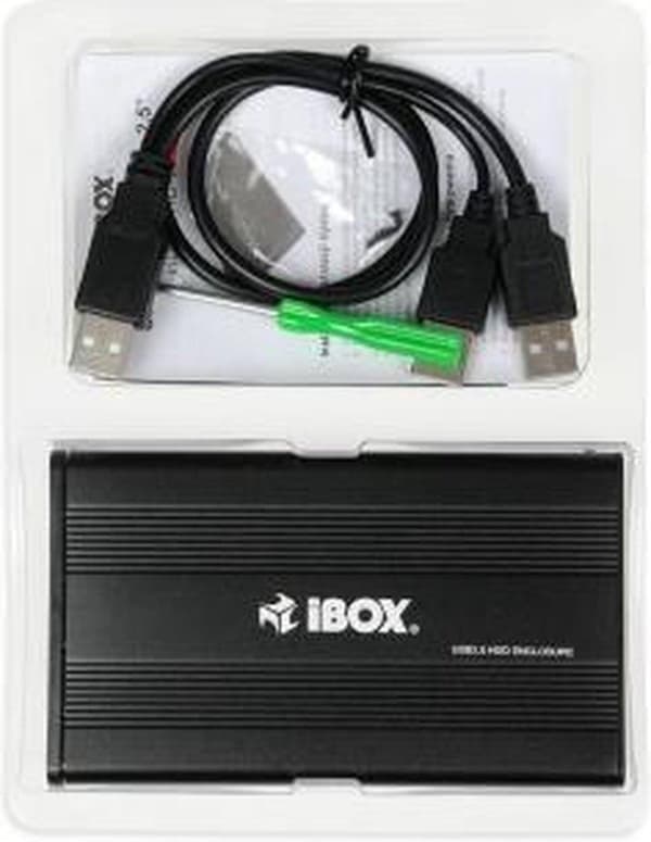 iBox HD-01 HDD-kabinet Sort 2,5"