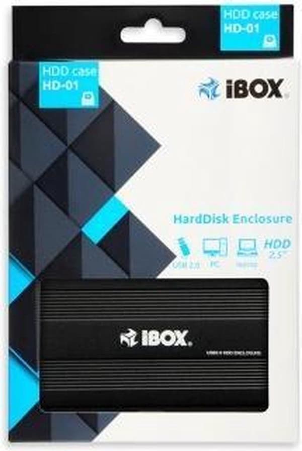 iBox HD-01 HDD-kabinet Sort 2,5"