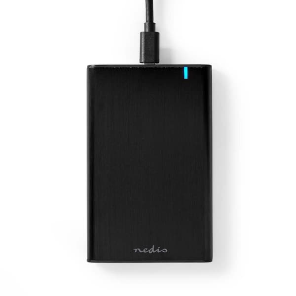 Nedis Hårddiskhölje | 2.5 " | USB 3.1 Gen1 | USB Type-A / USB Type-C™ | Anteckningsbok / PC | Aluminium