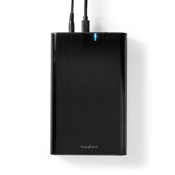 Nedis Hårddiskhölje | 3.5 " | USB 3.1 Gen1 | USB Type-A / USB Type-C™ | Anteckningsbok / PC | Aluminium