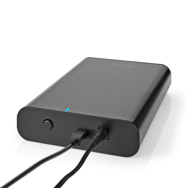 Nedis Hårddiskhölje | 3.5 " | USB 3.1 Gen1 | USB Type-A / USB Type-C™ | Anteckningsbok / PC | Aluminium