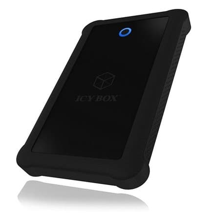 Raidsonic | ICY BOX | IB-233U3-B External enclosure for 2.5" SATA HDD/SSD with USB 3.0 interface and silicone protection sleeve | SATA I, II, III | US musta