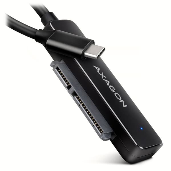 AXAGON ADSA-FP2C USB-C 5Gbps - SATA 6G, 2.5" SSD/HDD SLIM adapter Svart