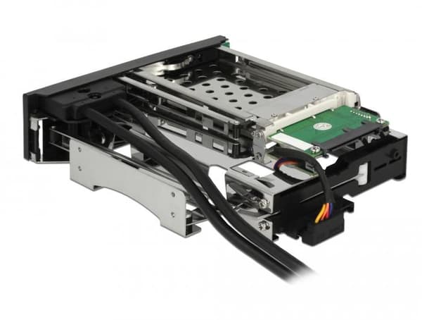 Delock 5.25″ Mobile Rack for 1 x 2.5″ + 1 x 3.5″ SATA HDD + 2 x USB 3.0 ports