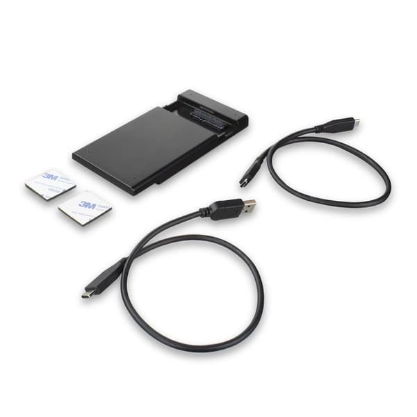 ACT 2.5" SATA hard drive enclosure, screwless, USB-C 3.2 Gen2