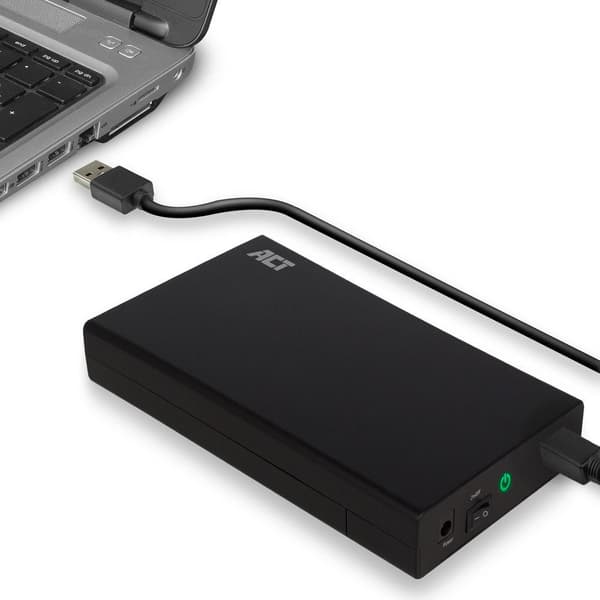 Enclosure /HDD-RACK/ ACT AC1405, 3.5", SATA, USB 3.1 Gen1 (USB 3.0), Black