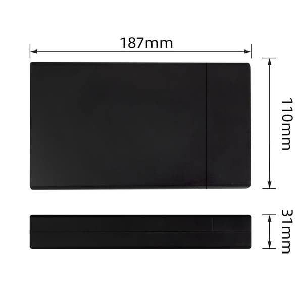 Enclosure /HDD-RACK/ ACT AC1405, 3.5", SATA, USB 3.1 Gen1 (USB 3.0), Black Svart