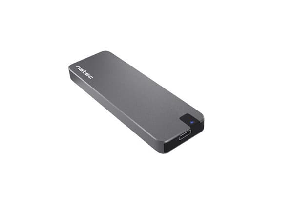 NATEC SSD ENCLOSURE RHINO M.2 NVME ALUMINIUM Sort