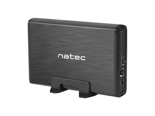 Natec Rhino SATA 3.5-inch USB 3.0 External Drive Enclosure Aluminum