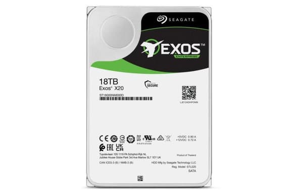 Seagate Exos X20 ST18000NM003D - hard drive - 18 TB - SATA 6Gb/s