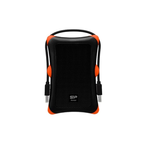 Silicon Power Armor A30 HDD/SSD kabinet Sort, Orange Sort, Orange