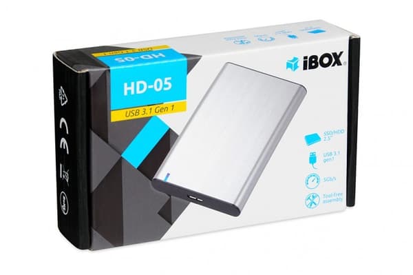 iBox HD-05 HDD/SSD kabinet Grå 2,5"