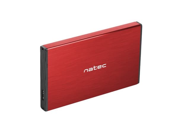 NATEC HDD KASSETT RHINO GO (USB 3.0, 2.5", RØD) Rød