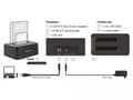 Pikkukuva 6 / 7: Delock USB 3.0 Dual Docking Station for 2 x SATA HDD / SSD with Clone Function