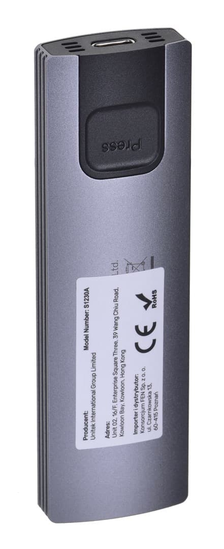UNITEK M.2-KABLE, USB 3.2 Gen2 Type-C M.2 NVME/SATA SSD