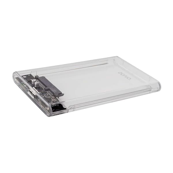 Savio 2,5" ekstern HDD/SSD-kabinet, USB 3.0, gennemsigtig, AK-66