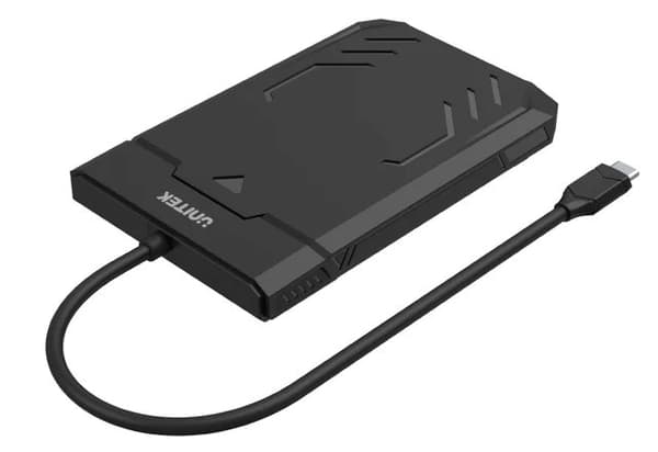 Unitek Y-3036A - DiskGuard Raiden 2,5" USB-C til SATA III 2,5" HDD/SSD-harddiskkabinet
