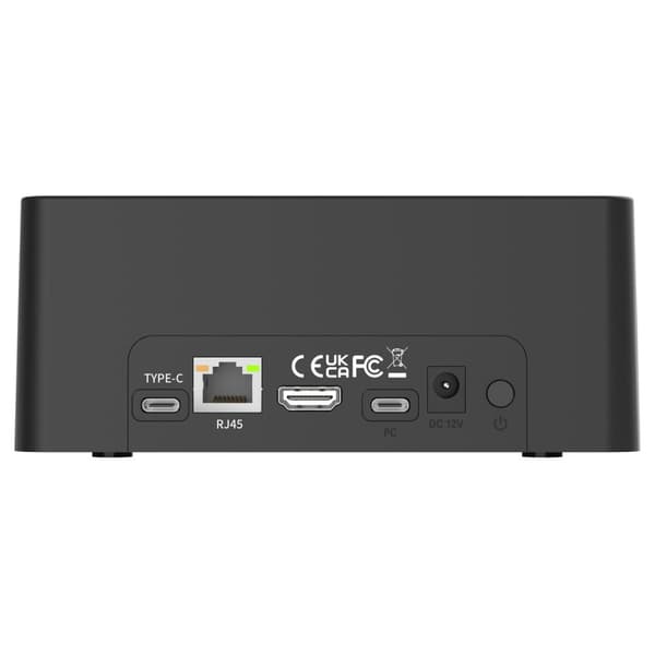 Maiwo HDD Dual telakointiasema klooni 10Gbps HDMI 4K60Hz Giga Lan Card Reader SD ja MicroSD USB HUB 2xUSB-A ja 2xUSB-C