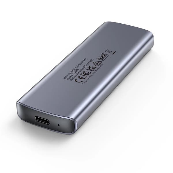 m.2-drevkabinet - Unitek S1241B01 1x M.2 NVMe USB-C 10Gbps