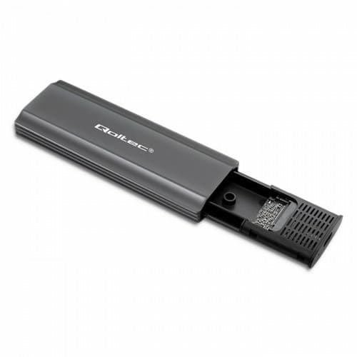 Qoltec 52271 -tallennuslevykotelo SSD-kotelo harmaa M.2