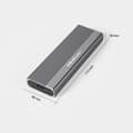 Miniatyrbillede 5 af 5: Qoltec 52267-kabinet | SSD M.2-drev | SATA | NGFF | USB-C | Superhurtig | 2 TB | Grå